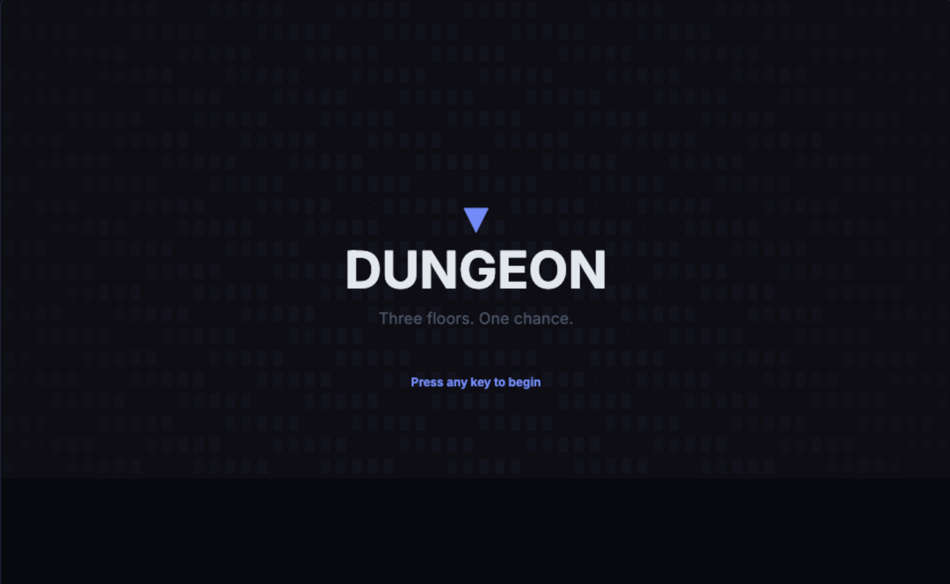 Dungeon title screen